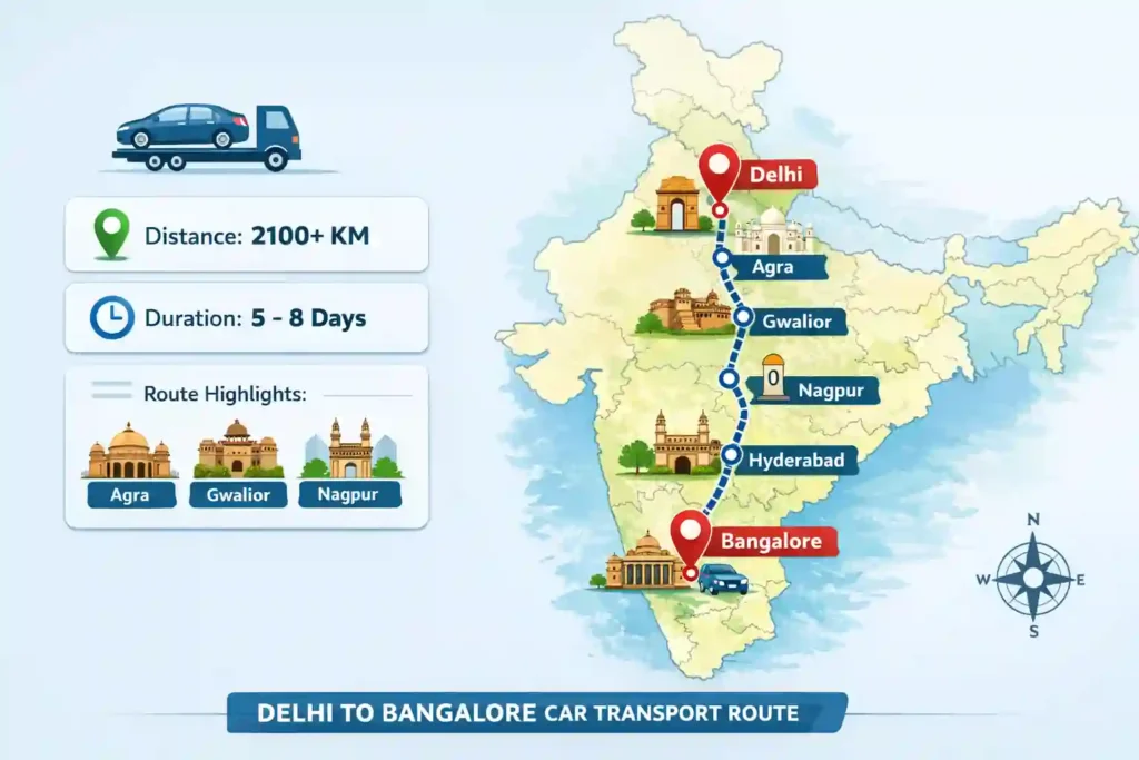 car transport delhi to banglore