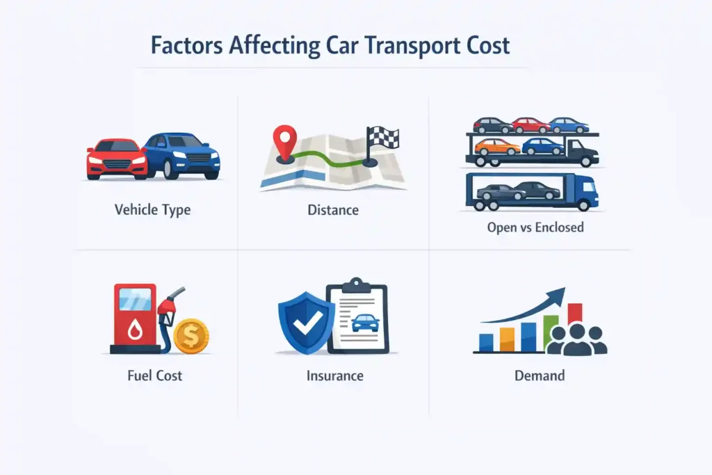 factors affecting car transport cost delhi to banglore