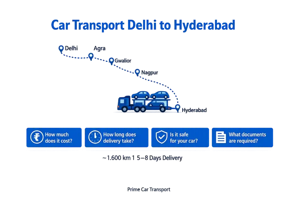 car transport delhi to hyderabad