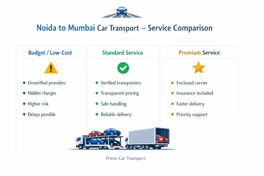 noida to mumbai car transport services